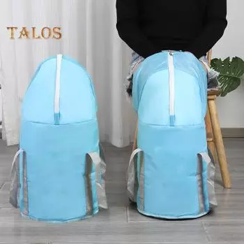 Складное ведро для ванны для ног с портативной ручкой, водонепроницаемая, для путешествий, кемпинга, для отдыха на открытом воздухе, для ног, изолированная ванна для замачивания, для мытья синий