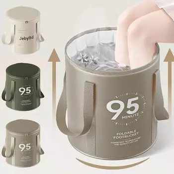 Складное ведро для ванны для ног с крышкой, портативная раковина, многофункциональная ванна для ног, аксессуары для ванной комнаты и путешествий на открытом воздухе