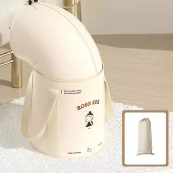 Складное ведро для ванны для ног Yousheng с 5-слойной изоляцией, переносной мешок для замачивания, водонепроницаемый дизайн, ведро для спа для ног розовый