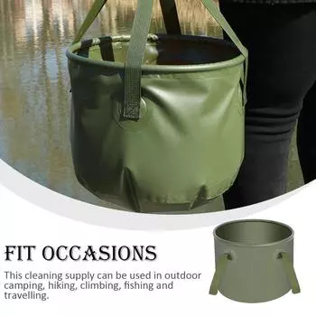Складное ведро для воды большой емкости, пластиковый водонепроницаемый контейнер для хранения рыбы, умывальник для пикника на открытом воздухе, путешествия