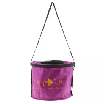 Складное ведро для воды, складное для рыбалки с сетчатой крышкой S