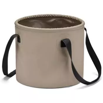Складное ведро объемом 5 галлонов, многофункциональное, портативное и складное ведро, умывальник для хранения воды, для кемпинга, рыбалки, походов, тра коричневый