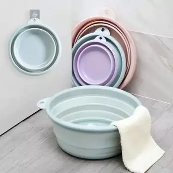 Складное ведро, переносной складной тазик, туристический складной тазик, экологически чистый тазик для овощей и фруктов