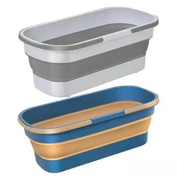 Складное ведро, портативное складное ведро, умывальник для автомобиля, силиконовое ведро для мытья, складное ведро для кемпинга и дома, швабра для чистки A