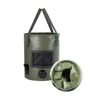 Складное ведро Yoseka объемом 25 л, складное ведро для мытья автомобиля, складное ведро для рыбалки, складное ведро для мытья автомобиля, походное снаряжение, сливное ведро для рыбалки, переносное для использования на открытом воздухе