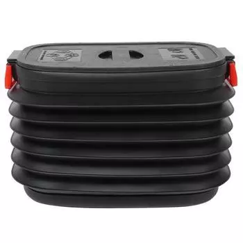 Складное выдвижное ведро для хранения бочки объемом 37 л с крышкой для кемпинга, пикников, рыбалки, барбекю