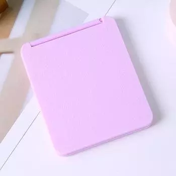Складное зеркало для макияжа, мини-квадратное зеркало для макияжа, портативные ручные зеркала, двухстороннее компактное зеркало, карманное косметическое зеркало розовый