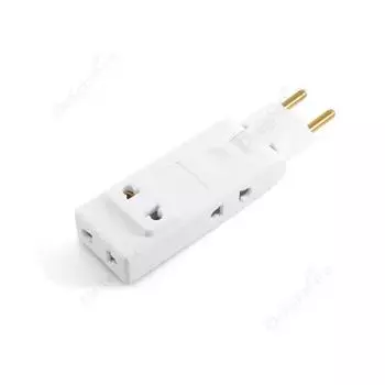 Складной адаптер 4 в 1 с вилкой ЕС, преобразователь мощности США в ЕС, Россия, Корея, Франция, Испания, удлинитель для путешествий, розетка переменного тока white