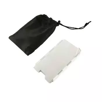 Складной экран для походной плиты Алюминиевое походное оборудование Экран от ветра для приготовления пищи в походе Кемпинг Random Color Bag