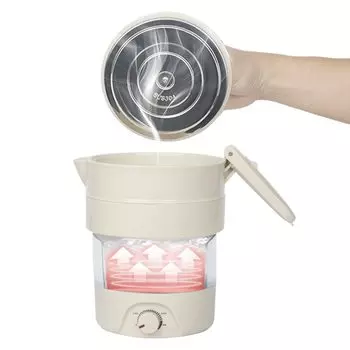 Складной электрический чайник 800 мл Можно использовать в Японии и за рубежом Переносной чайник Электрический чайник Водонагреватель Компактный утеплитель Водонагреватель из нержавеющей стали 304