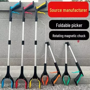 Складной алюминиевый мусоровоз премиум-класса: Эргономичный, утолщенный зажим для легкого захвата без сгибания