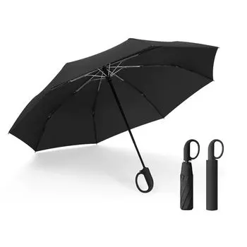 Складной автоматический большой карабин, большой складной, суперводостойкий, устойчивый к сильному ветру, подходит как для солнца, так и для тяжелого зонта, чёрный