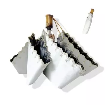 Складной автоматический УФ-светильник, складной для солнечной или дождливой воды, однодневный тепловой УФ-подарочный зонтик, зонт, легкий, открывающийся/закрывающийся, зонтик, защита, 100% белый