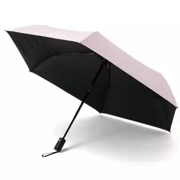 Складной автоматический ультралегкий зонт HARERU 270 г для солнечного или дождливого стекла японской компании, зонтик, одним нажатием открыть/закрыть (97см / / Прочный), розовый