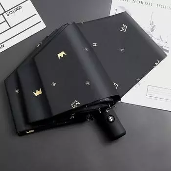 Складной автоматический зонт для мужчин и женщин, студентов, милый зонт от солнца, солнцезащитный козырек, анти-ультрафиолетовый дождь и солнечный зонт двойного назначения