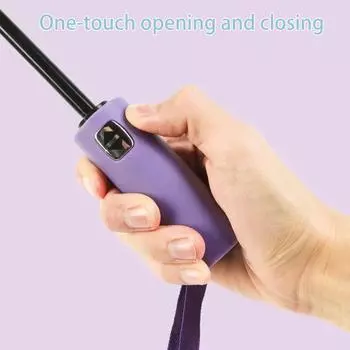 Складной автоматический зонт от солнца и дождя, модный портативный ветрозащитный легкий женский мужской детский зонт