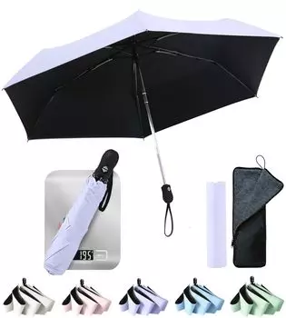 Складной автоматический зонт, в комплект входит зонт для солнечной или дождливой погоды, складной зонт с защитой от ультрафиолета GDEEL [стандарт JIS], зонтик, открывается/закрывается одним нажатием, фиолетовый