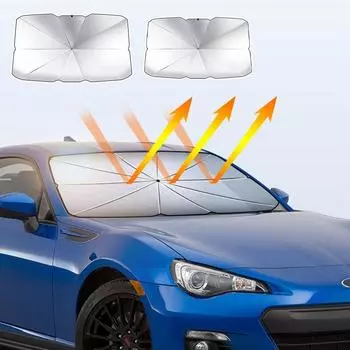 Складной автомобильный солнцезащитный козырек на лобовое стекло автомобиля, солнцезащитный козырек, блокирующий УФ-лучи, защитный экран, зонт от солнца