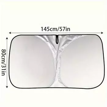 Складной автомобильный солнцезащитный козырек с полым дизайном, улучшенный, толстый, титановый, серебристый, для лобового стекла, светоотражающий и изолированный солнцезащитный козырек W