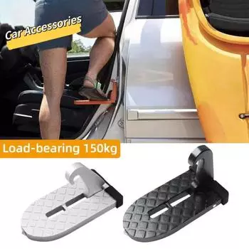 Складной багажник на крышу автомобиля, ступенька двери автомобиля, многофункциональная универсальная защелка, автомобильный крюк, вспомогательная педаль, безопасный молоток из алюминиевого сплава чёрный