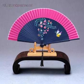 Складной бамбуковый веер в китайском стиле для ханьфу или танца
