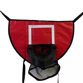 Складной батут с баскетбольным кольцом, многоцелевая игра в броски мяча, спортивные игры Red Basketball Hoop