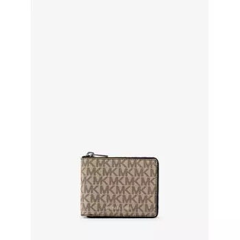 Складной бумажник MICHAEL KORS С КАРМАНОМ ДЛЯ МОНЕТ 36U2LCOF3B3280 КОНОПЬЯ КОРИЧНЕВЫЙ