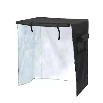 Складной чехол для клетки для собак, водонепроницаемый чехол для клетки для домашних животных, ткань Оксфорд, уличная палатка для собак, попугай, непромокаемый аксессуар для домашних животных 63.5x48x50cm чёрный