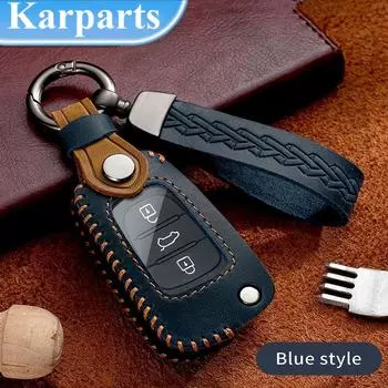 Складной чехол для ключей из ТПУ для KIA Rio K2 K3 K5 Ceed Cerato Sportage Soul для Hyundai i20 i30 ix25 ix35 Solaris синий