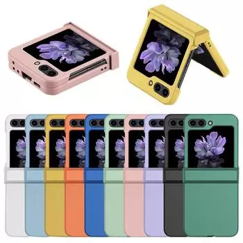 Складной чехол для ПК с защитой от падения для Samsung Galaxy Z Flip 5 5G Flip4 Flip5 Flip 4 3 Flip3 Zflip3 Zflip5, чехлы без отпечатков пальцев Samsung Galaxy Z Flip 5 белый