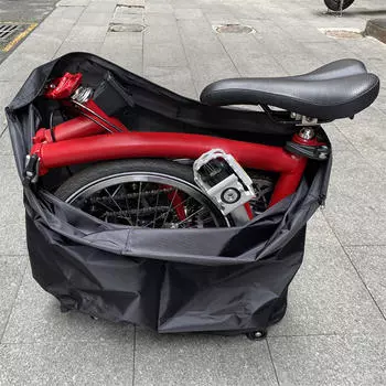 Складной чехол для велосипеда, защитный чехол для велосипеда, черный, легкий, водонепроницаемый, эластичный, с завязкой на шнурке