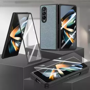 Складной чехол из закаленного стекла с защитой от падения для Samsung Galaxy Z Fold 5 Fold5 Fold4 Fold 4 5G, чехлы для всего тела с защитой от падения for Samsung Z Fold 5