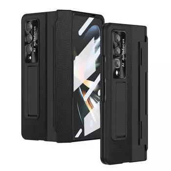 Складной чехол из закаленного стекла с защитой от падения, пленочный чехол для Samsung Galaxy Z Fold4 Fold 4 Fold3 Fold 3 Zfold4, кожаные аксессуары для телефонов for Samsung Z Fold 3