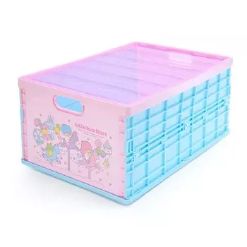 Складной чемодан для хранения Sanrio Little Twin Stars с крышкой L 367575 светло-синий