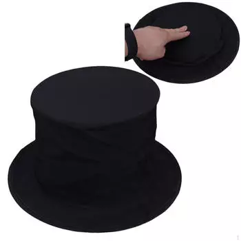 Складной цилиндр фокусника с пружинным реквизитом и отсеком для магических трюков для игры