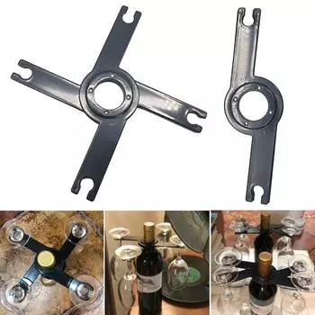 Складной держатель для бокалов для вина, вмещает 4 стакана, 1 бутылку, экономит пространство, столешница, стойка для бутылок вина, витрина для очков, домашняя секс-одежда для взрослых