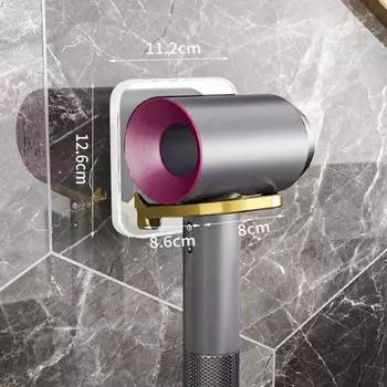 Складной держатель для фена для ванной комнаты, настенный органайзер, держатель для хранения, кронштейн, стойка для фена Dyson