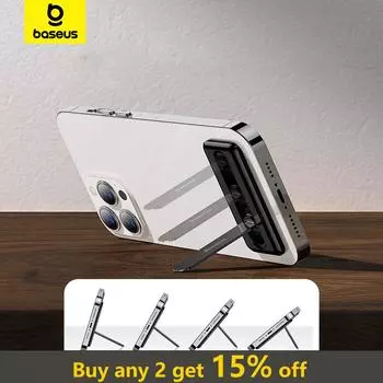 Складной держатель для мобильного телефона Baseus, подставка для iPhone, Xiaomi, настольный держатель для планшета чёрный