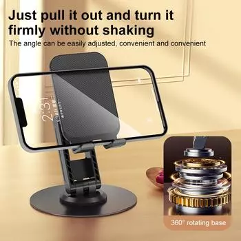 Складной держатель для мобильного телефона, подставка для планшета, настольное крепление, гибкий регулируемый настольный кронштейн Live Lazy, поддержка всех телефонов белый