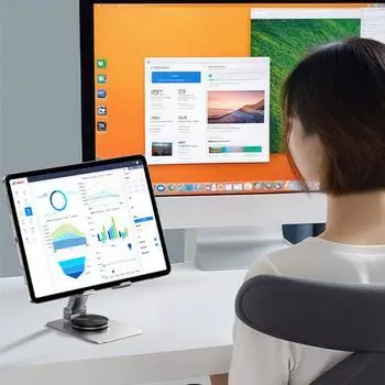 Складной держатель для мобильного телефона, устойчивая подставка для мобильного телефона из углеродистой стали, противоскользящая, на 360 градусов серебряный