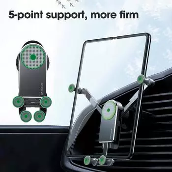 Складной держатель для телефона с экраном, металлическое крепление на воздуховод автомобиля, GPS-кронштейн для iPad, Samsung Galaxy Z Fold 3, Z Fold 2, подставка для телефона