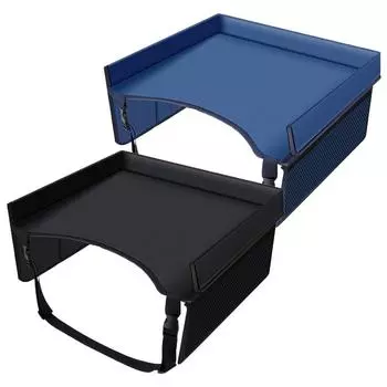 Складной детский столик для автомобильного сиденья, портативный детский столик для путешествий, столик для заднего сиденья автомобиля, аксессуары для салона автомобиля чёрный