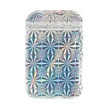 Складной дисплей для ювелирных изделий, пакет из алюминиевой фольги, упаковочный пакет, пакет с застежкой-молнией, самозапечатывающиеся пакеты 8.5*13cm