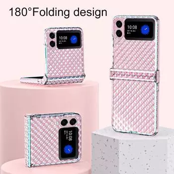 Складной дизайн, прозрачный акриловый чехол для Samsung Galaxy Z Flip 3 5g Flip3, противоударный жесткий чехол для телефона Samsung Z Flip 3 for Galaxy Z Flip 3 чистый