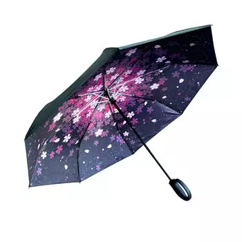 Складной дождевик Автоматический Супер Водонепроницаемый Складной Ветер Ветер Легко открывается и имеет карабинный тип Прочная и защищает от дождя Подходит для тайфунов и