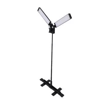 Складной двухрычажный RGB-светильник с вращающимся пультом дистанционного управления, 3000–7500 К, с плавной регулировкой яркости US Plug