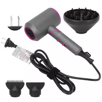 Складной фен для волос профессиональный домашний отельный электрический анион тихий фен для волос US Plug1600-1800W 110V 1600-