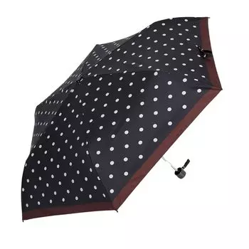 Складной фонарь Moonbat для солнечной или дождливой погоды, УФ-черный [Sweet Jasmine], зонт, блокирующий, погода, точки, 21-222-92221 чёрный