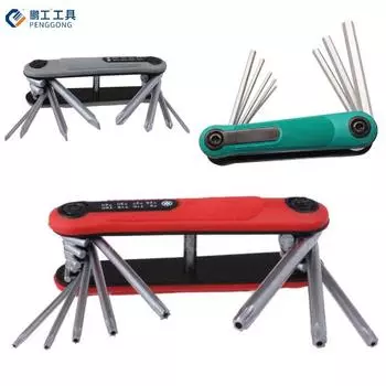 Складной гаечный ключ 8 в 1, набор отверток с шестигранной головкой Torx, портативные инструменты для ремонта