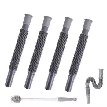 Складной гибкий раздвижной сливной трубопровод для сточных вод Караван Автодом 4tubes+1brush как